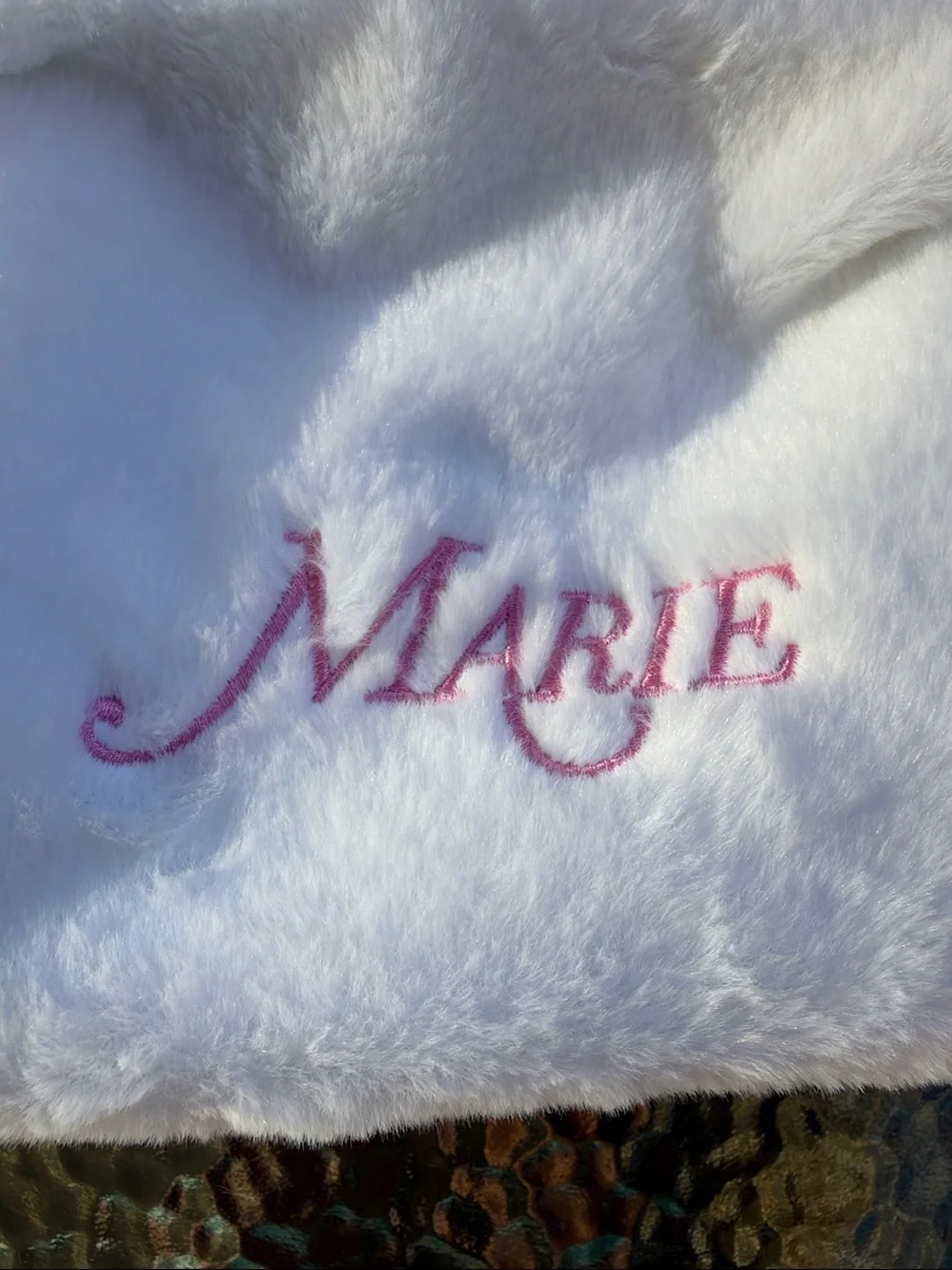 Disney Marie Aristocat Fuzzy Cosmetic Pouch with Pearls